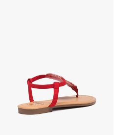 sandales femme a entre-doigts ornees de strass rouge sandales plates et nu-piedsI140401_4