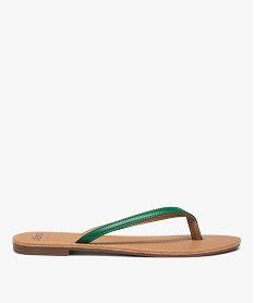 GEMO Tongs femme à petit talon plat et lanières fines - Valentina Baldano vert standard