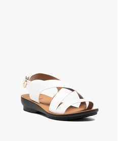 sandales femme confort unies a semelle amortissante blancI146501_2