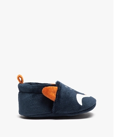 GEMO Chaussons bébé garçon en velours renard Bleu