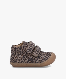 chaussures premiers pas bebe fille dessus cuir leopard – na! brun chaussures de parcI168001_1