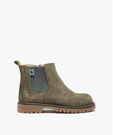 GEMO Boots bébé garçon style Chelsea dessus cuir – NA! kaki standard