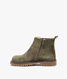 boots bebe garcon style chelsea dessus cuir – na! vert bottes et chaussures montantesI171801_3