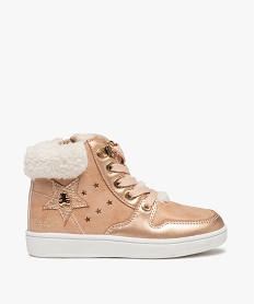 GEMO Baskets fille semi-montantes à col fourré – LuluCastagnette rose standard