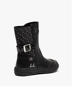 boots fille zippees motifs etoile – lulucastagnette noirI180201_4