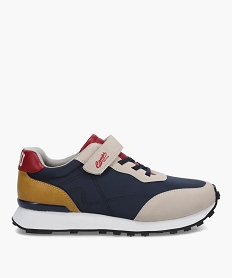 GEMO Baskets garçon colorées style rétro running - Camps noir standard