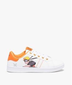 GEMO Baskets garçon à lacets imprimées sur le côté - Naruto blanc standard