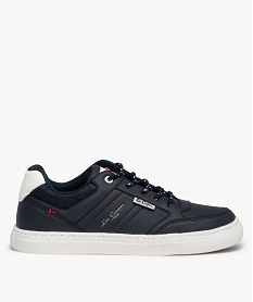 baskets garcon a lacets bicolores et col denim – lee cooper bleu baskets et tennisI182401_1