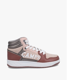 GEMO Baskets fille mid-cut à détails brillants - Camps United rose standard