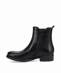 boots fille style chelsea unies dessus cuir - taneo noirI187301_3