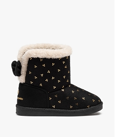 GEMO Boots fourrées fille à motifs brillants - LuluCastagnette noir standard
