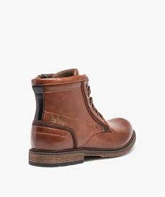 boots homme unies a lacets fermeture zippee - lee cooper brunI195101_4