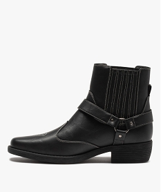 boots homme style santiags unies a surpiqures contrastees noirI195801_3