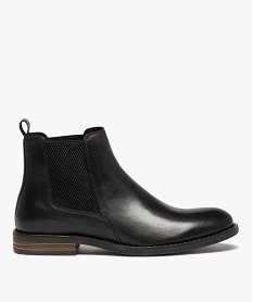boots homme style chelsea dessus cuir uni - taneo noirI196201_1