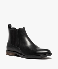 boots homme style chelsea dessus cuir uni - taneo noirI196201_2