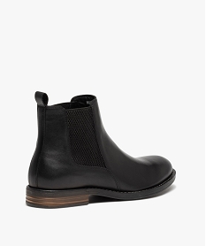 boots homme style chelsea dessus cuir uni - taneo noirI196201_4