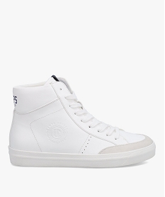 GEMO Baskets femme mid-cut unies à lacets – Camps United blanc standard