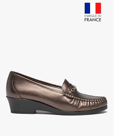 SWEAT NOIR CHAUSSURE PLAT BRONZE/MARRON