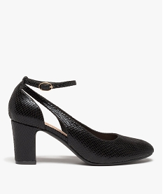 GEMO Escarpins femme unis imitation serpent noir standard