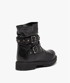 boots femme style rock dessus cuir et clous - taneo noirI208701_4