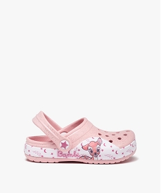 GEMO Sabots souples fille pailletés imprimés Bambi - Disney Rose