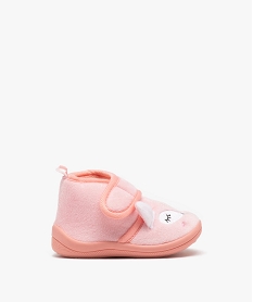 GEMO Chaussons bébé fille bottillon en velours motif renard Rose