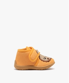 GEMO Chaussons bébé garçon bottillons en velours lion Jaune