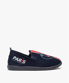 GEMO Chaussons garçon en velours imprimé foot - Paris Saint-Germain Bleu