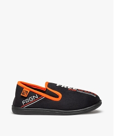 GEMO Chaussons garçon en velours ras imprimé – Freegun noir standard