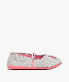 GEMO Chaussons fille ballerines à détails brillants - LuluCastagnette Gris