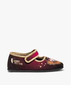 GEMO Chaussons fille babies en velours imprimé - Harry Potter Noir