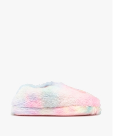 chaussons fille en textile peluche avec licorne lumineuse multicoloreI232101_1