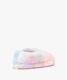 chaussons fille en textile peluche avec licorne lumineuse multicoloreI232101_4