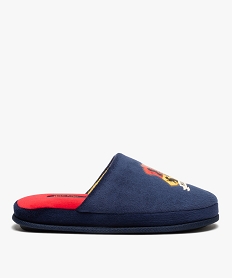 GEMO Chaussons enfant mules plates en velours – Harry Potter bleu standard