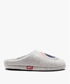 GEMO Chaussons garçon en velours doublés sherpa - Camps United gris standard