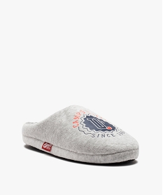 chaussons garcon en velours doubles sherpa - camps united grisI233101_2