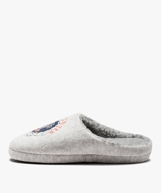 chaussons garcon en velours doubles sherpa - camps united grisI233101_3