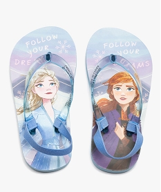 GEMO Tongs fille à brides transparentes - Reine des Neiges bleu standard