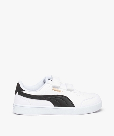 GEMO Baskets garçon bicolores à scratch – Puma Shuffle Blanc