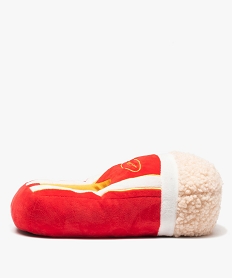 GEMO Chaussons homme en volume cornet de popcorn rouge standard
