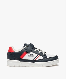 GEMO Baskets garçon colorées à lacets élastiques – Slazenger Helda blanc chine
