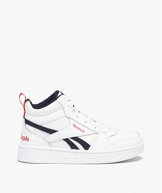 GEMO Baskets garçon mid-cut à lacets - Reebok blanc chine