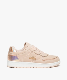 GEMO Baskets fille irisées à lacets élastiques – Slazenger Crawler rose vif