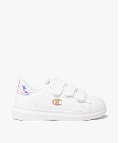 GEMO Baskets fille unies à détails irisés et pailletés - Champion blanc chine