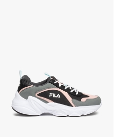 GEMO Baskets fille running légères et colorées - Fila Alamo Gris