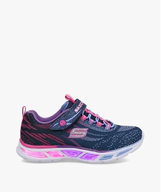 GEMO Baskets fille en mesh avec semelle lumineuse - Skechers Bleu