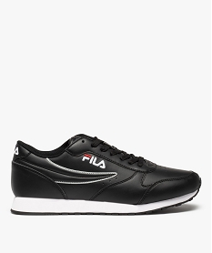 GEMO Baskets homme à lacets - Fila Noir