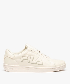 GEMO Baskets homme unies à lacets - Fila Cross Court Beige