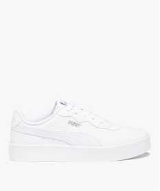 GEMO Baskets femme à lacets - Puma Skye Clean Blanc