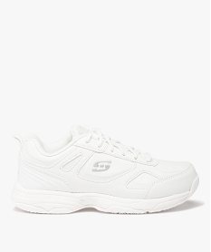 GEMO Baskets femme unies à semelle antidérapante - Skechers Blanc